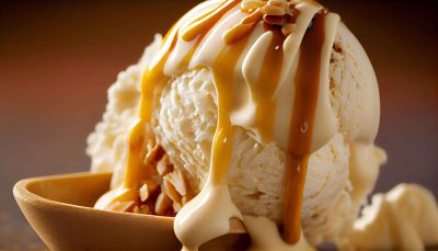 Butterscotch ice cream as one of the best ice cream flavors